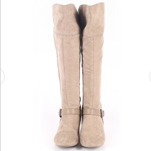 Express Tan Zip Up Boots